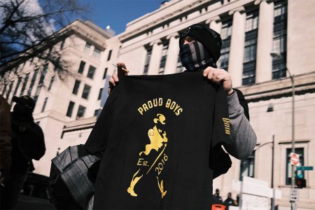 Proud Boys threatened with legal action from Diageo