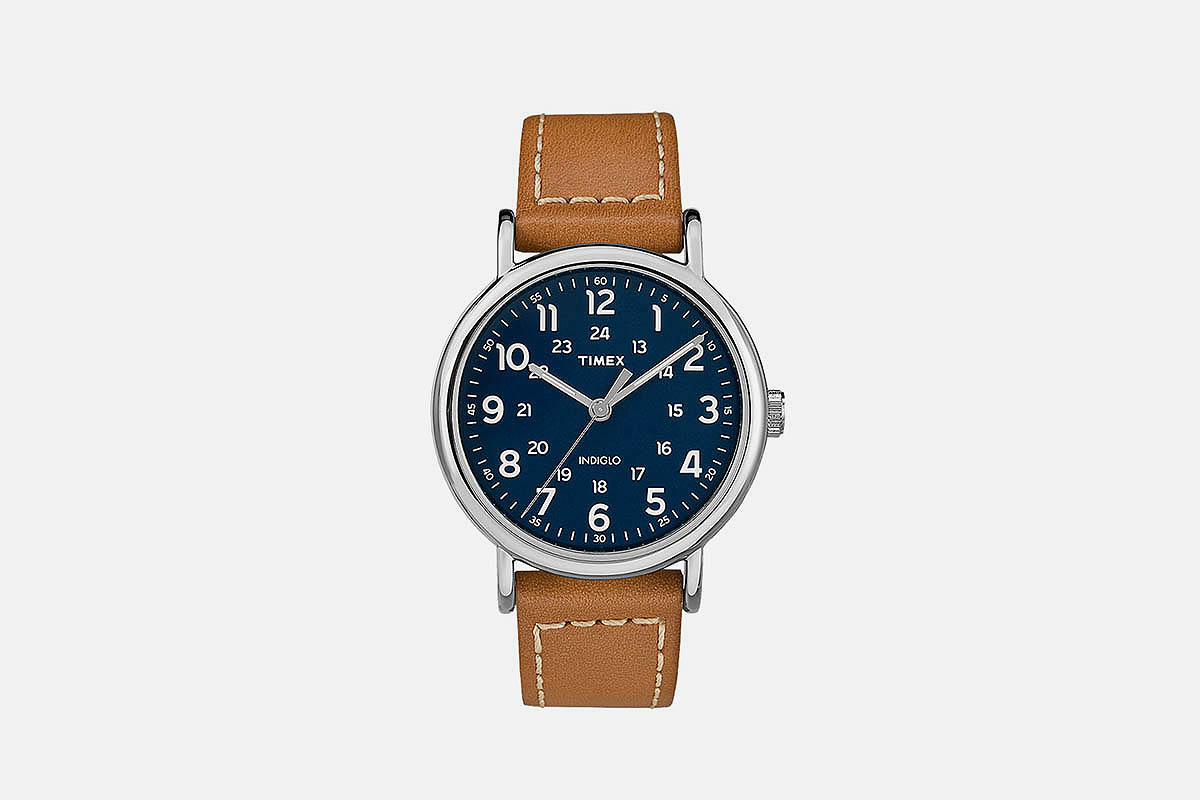 Timex Weekender 2-piece 40mm Leather Strap Watch
