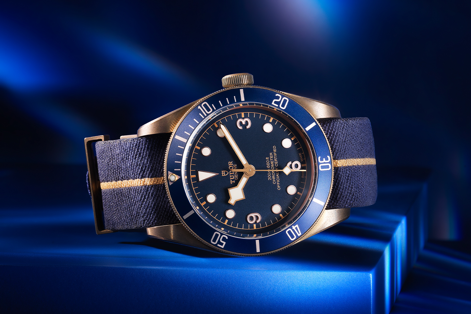 Tudor Black Bay Bronze Bucherer Blue watch
