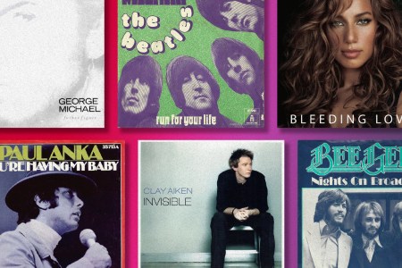 a collection of albums including the beatles, geroge michaels, paul anka and more