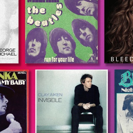 a collection of albums including the beatles, geroge michaels, paul anka and more
