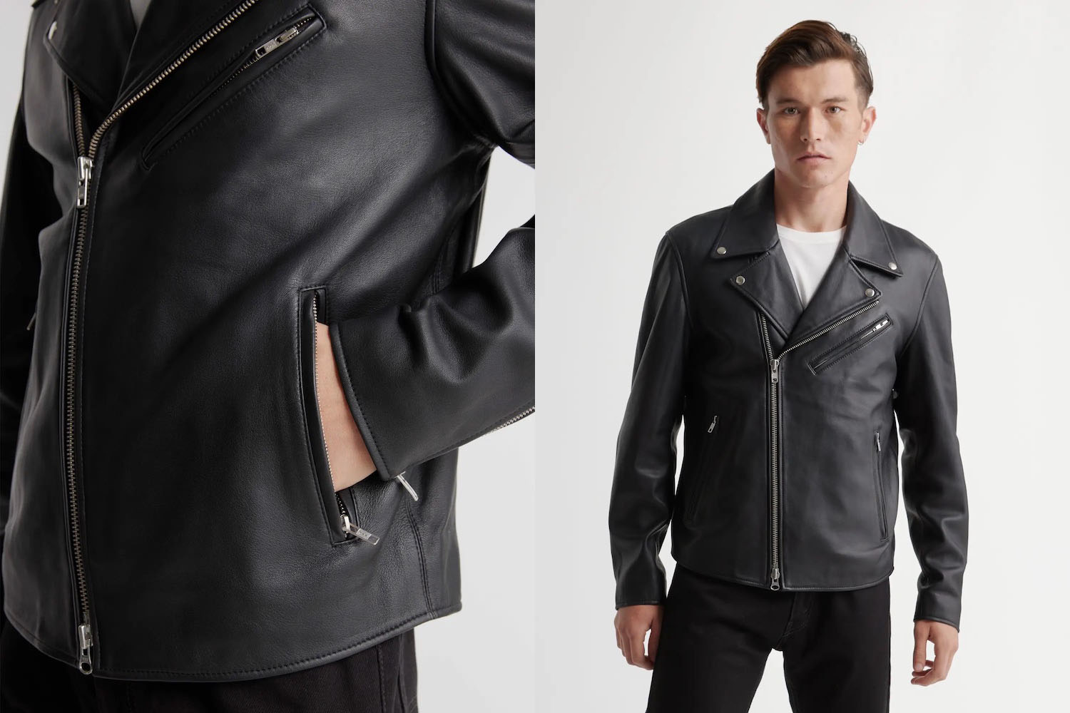 Quince 100% Leather Motorcycle Jacket