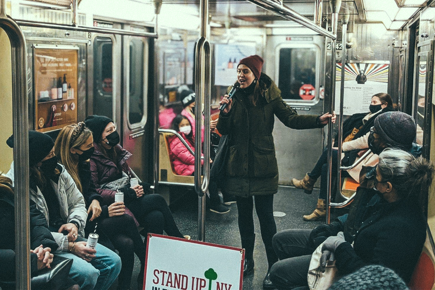 stand up ny subway