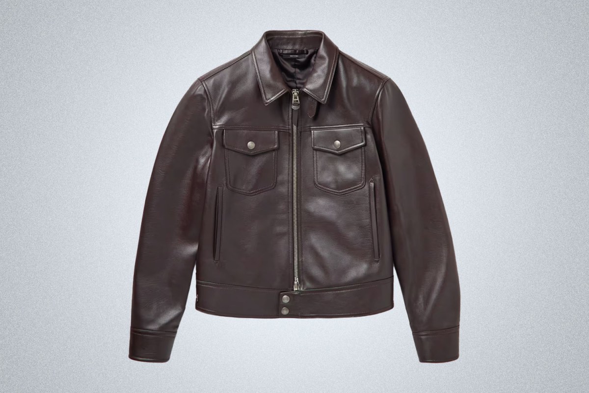 Tom Ford Full-Grain Leather Blouson Jacket