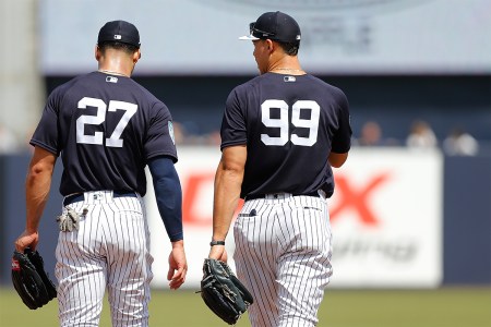 Aaron Judge and Giancarlo Stanton of the Yankees