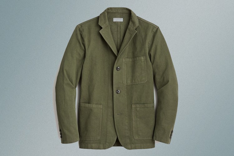 J.Crew Wallace & Barnes Cotton-Linen Chore Blazer