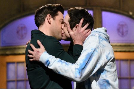 john krasinski and pete davidson on snl