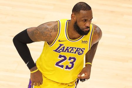 LeBron James After Hitting a 3-Pointer