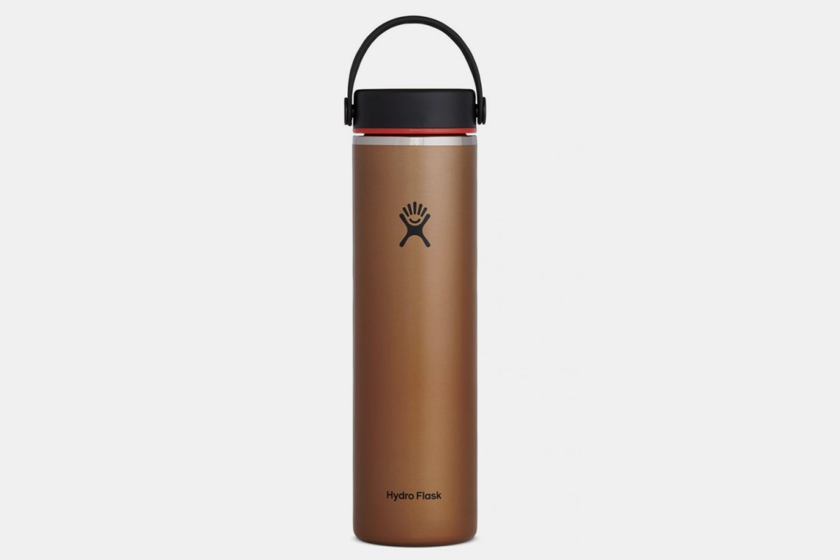The 24 oz Lightweight Wide Mouth Trail Series bottle from Hydro Flask