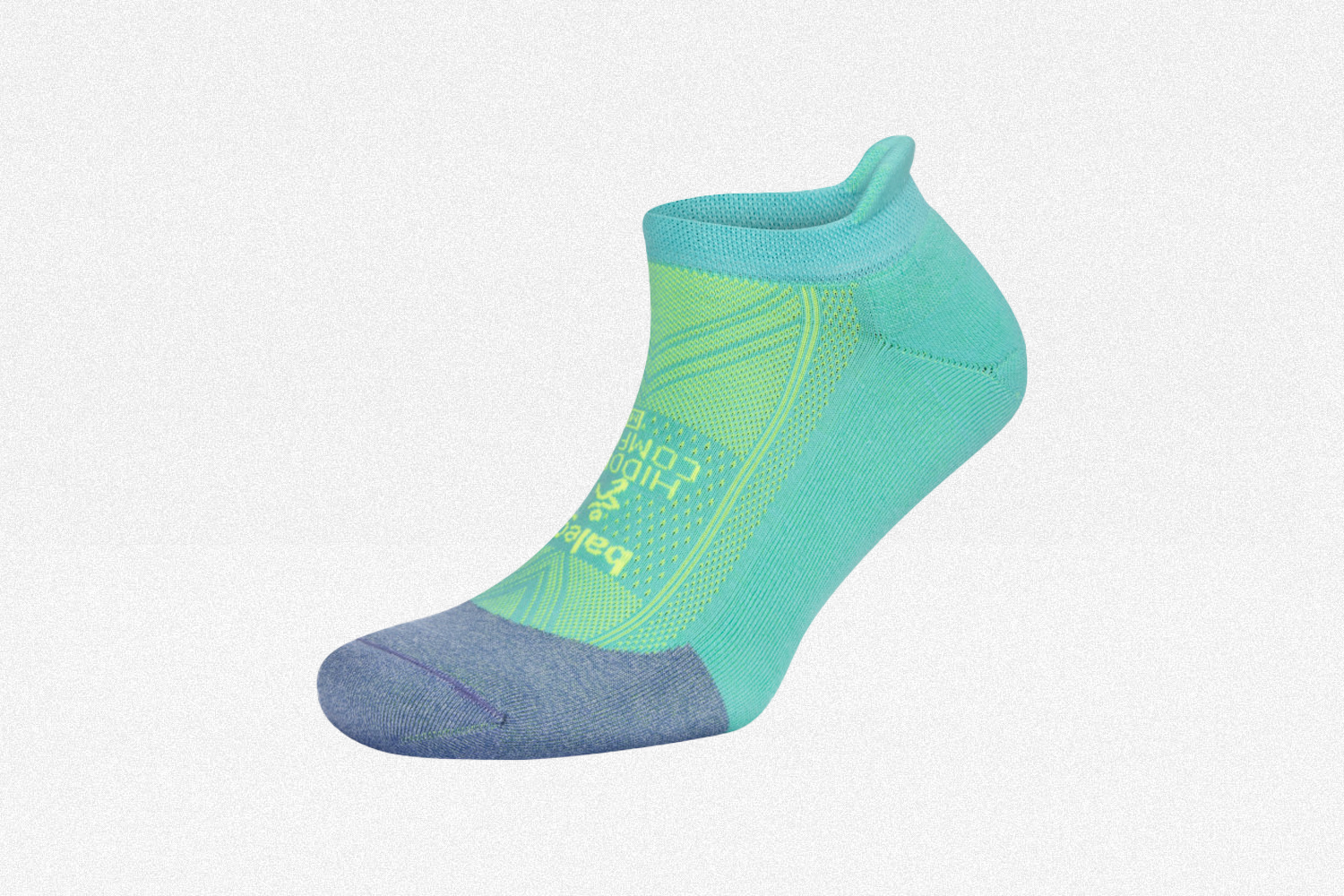 Balega Hidden Comfort Running Sock in blue and green