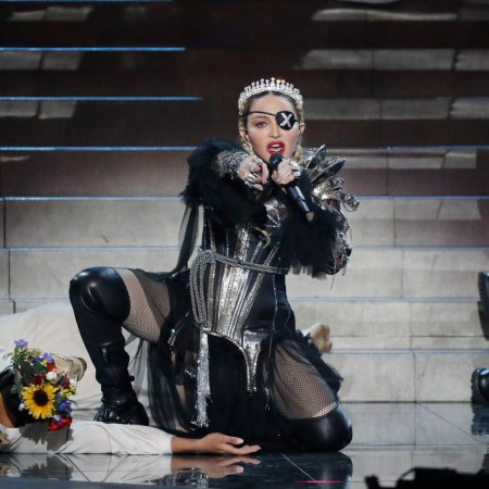 Madonna performs live on stage after the 64th annual Eurovision Song Contest held at Tel Aviv Fairgrounds on May 18, 2019 in Tel Aviv, Israel.
