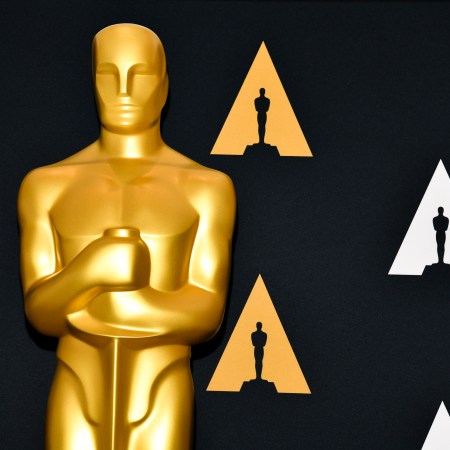 Oscar statue at the Samuel Goldwyn Theater on February 04, 2020 in Beverly Hills, California.