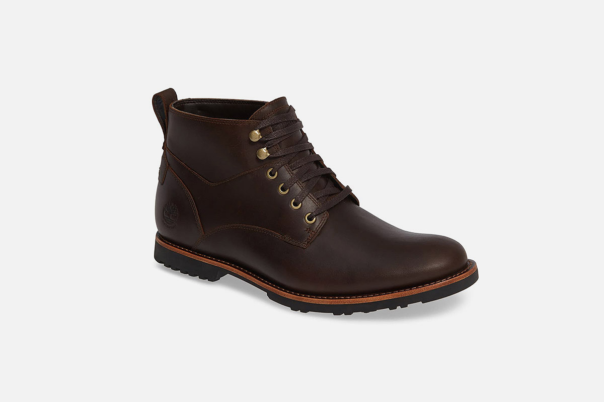 Pictured: Timberland Kendrick Waterproof Chukka Boot, part of a Nordstrom Rack sale on boots