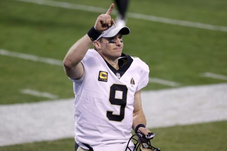 Quarterback Drew Brees of the New Orleans Saints