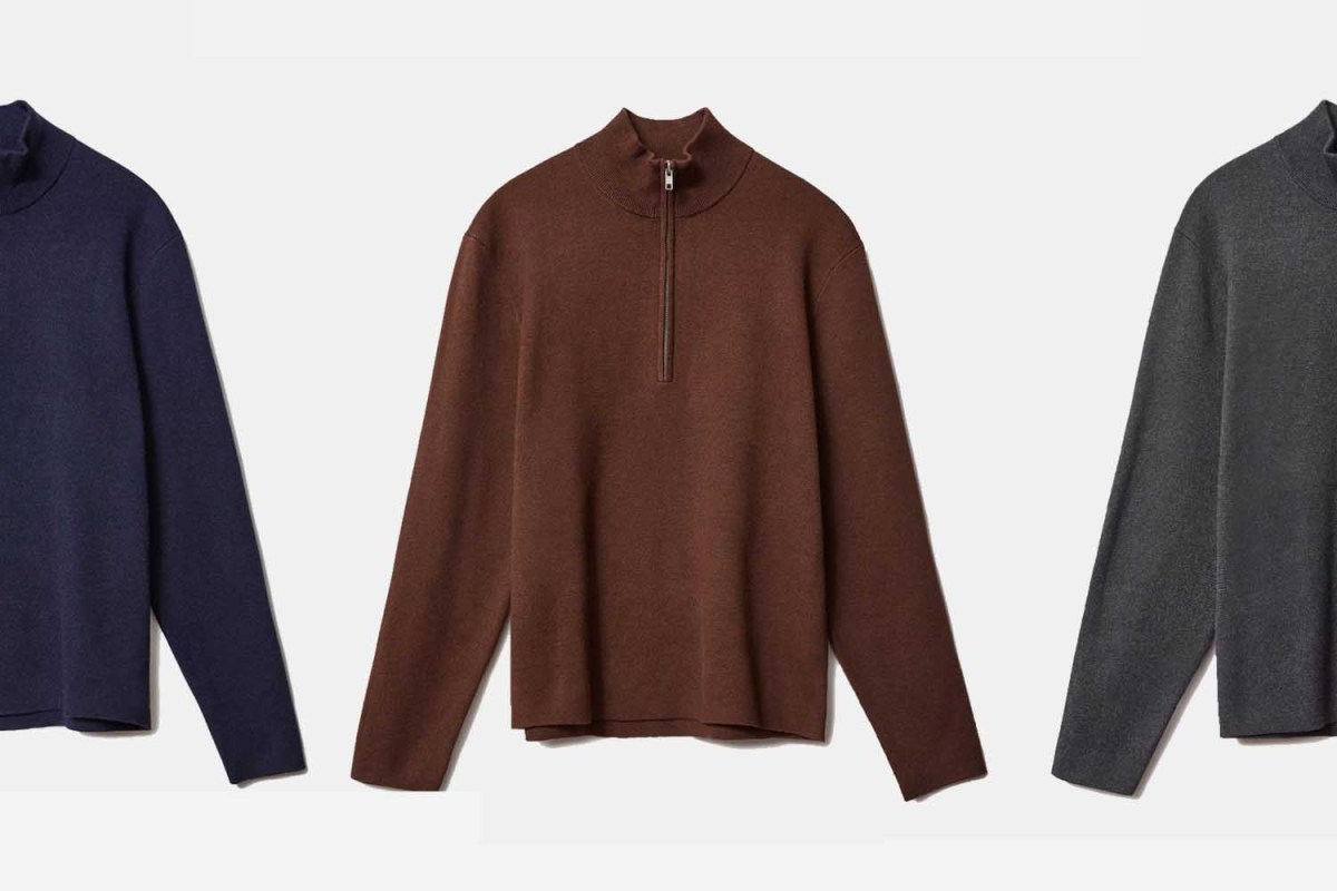 Deal: Everlane’s No-Sweat Half-Zip Sweater Is 40% Off