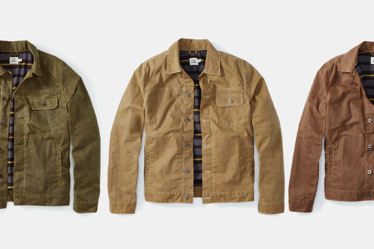 Deal: Flint and Tinder’s Flannel-Lined Waxed Trucker Jacket Is 20% Off
