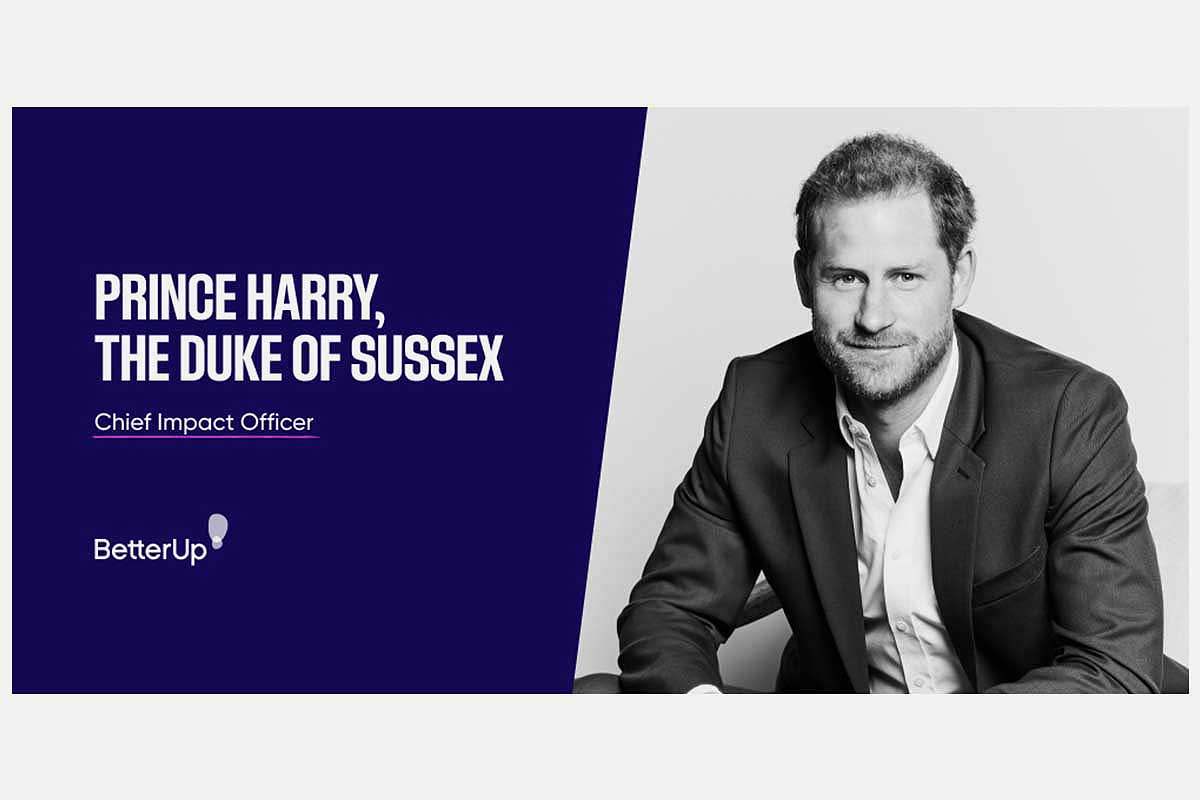 The employment announcement of Prince Harry by BetterUp
