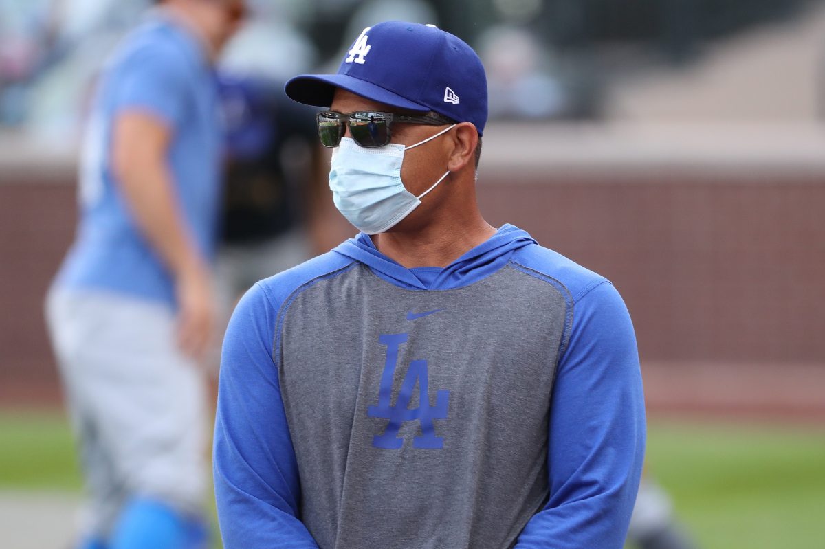 Dave Roberts of the Los Angeles Dodgers