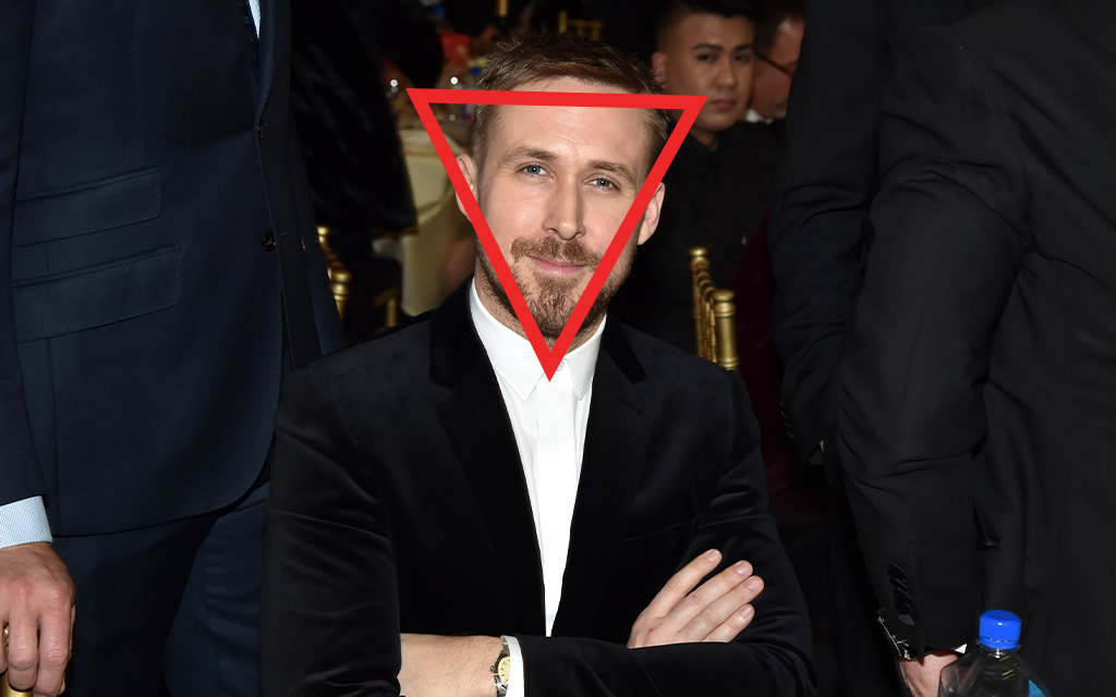 Ryan Gosling Heart-Shaped Face