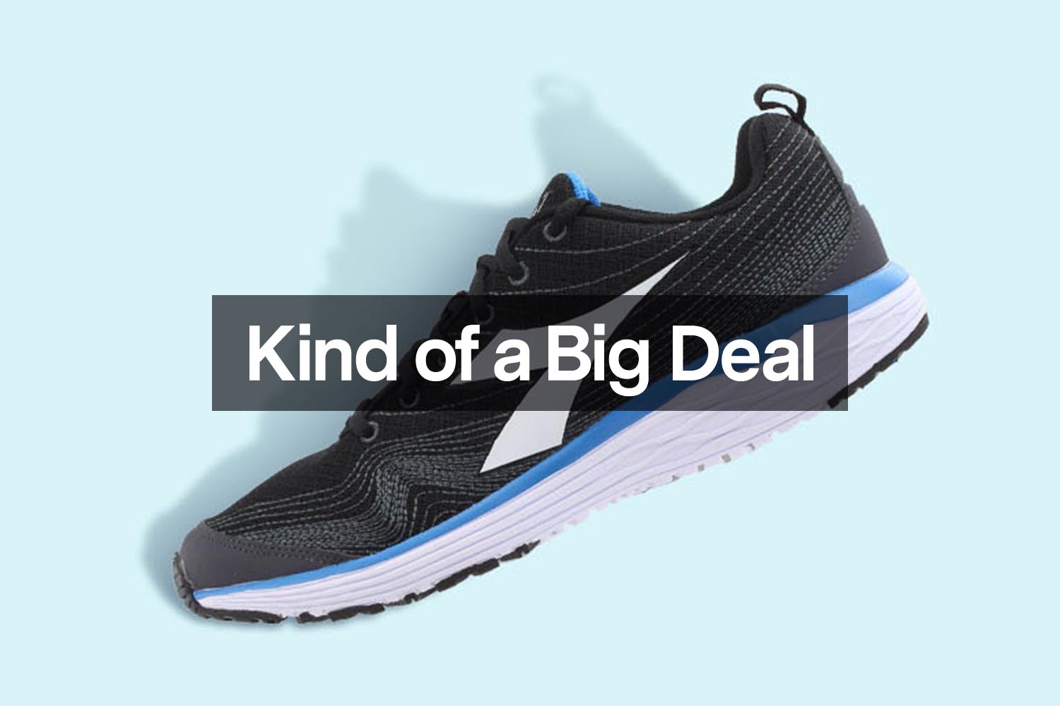 A sample sneaker from Shoebacca's Clearance Warehouse sale