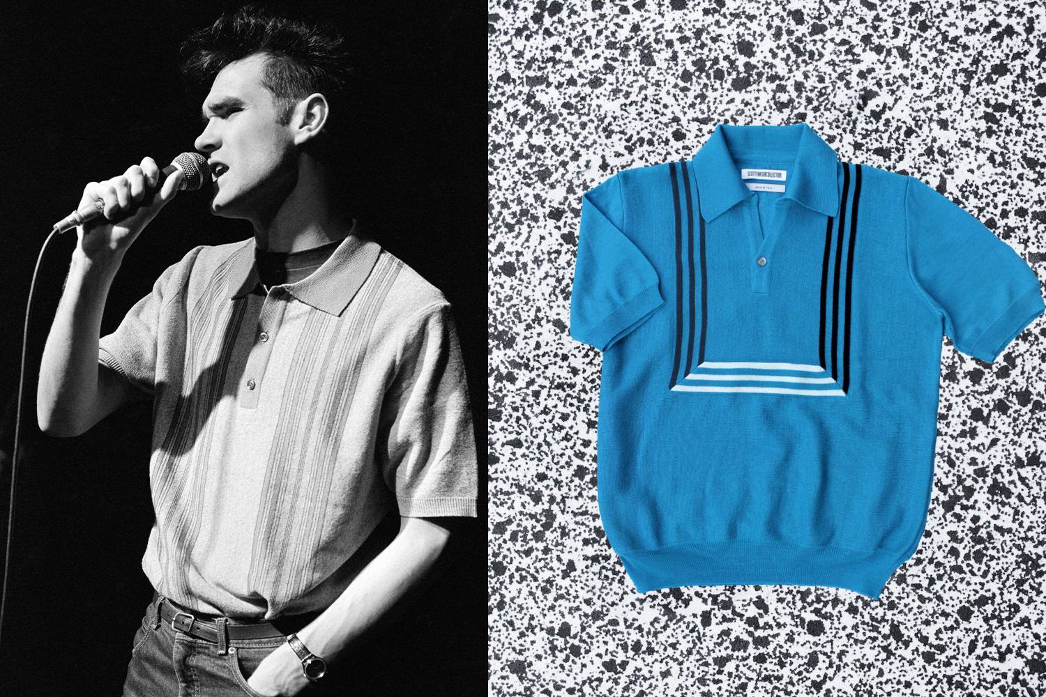 The knitted polo shirt
