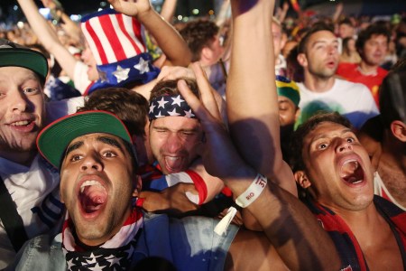 us fans celebrate world cup 2014