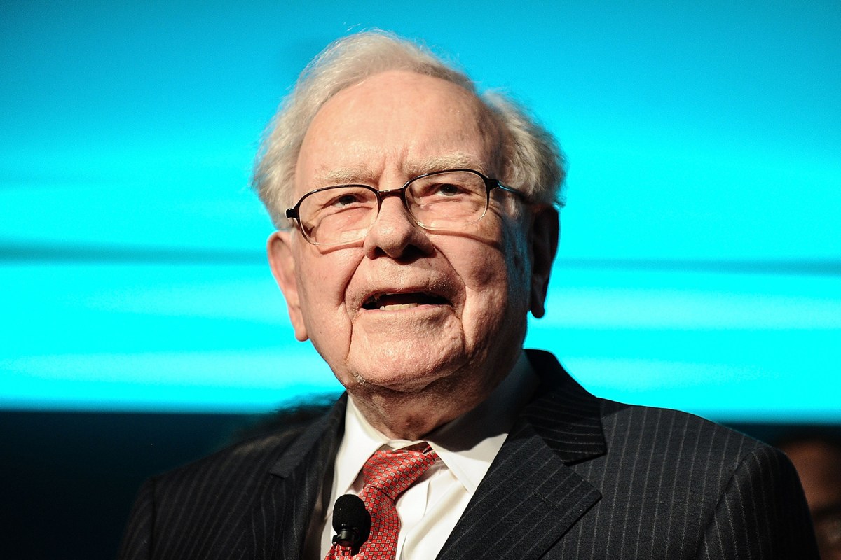 Warren Buffet onstage at the Forbes Media Centennial Celebration in 2017