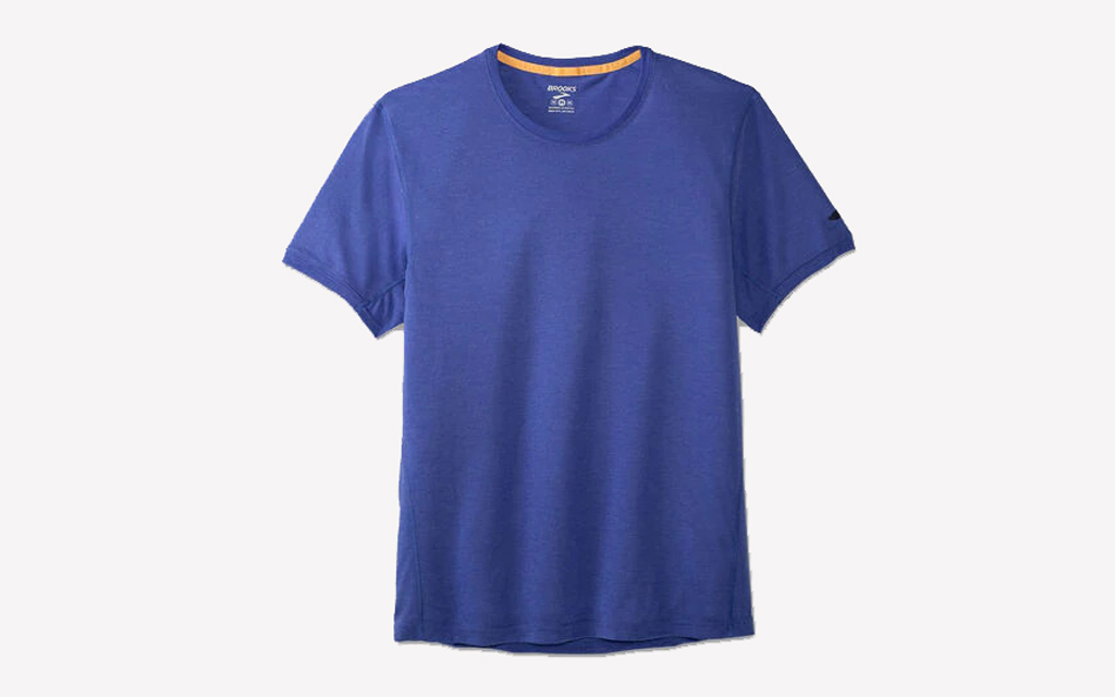 Brooks Distance Tee in blue