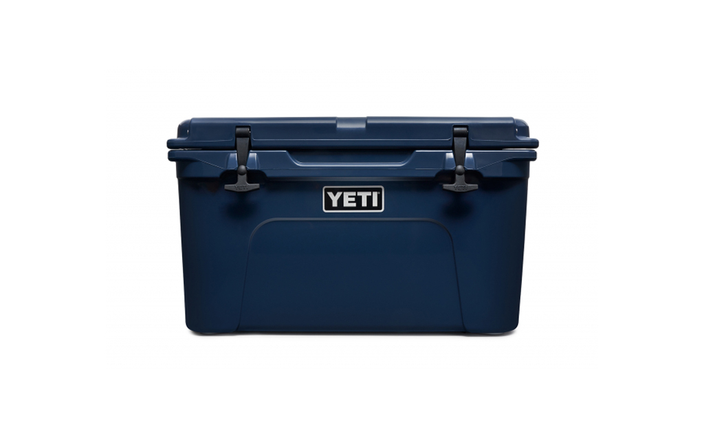 Yeti Tundra 45 Camping Cooler in navy blue