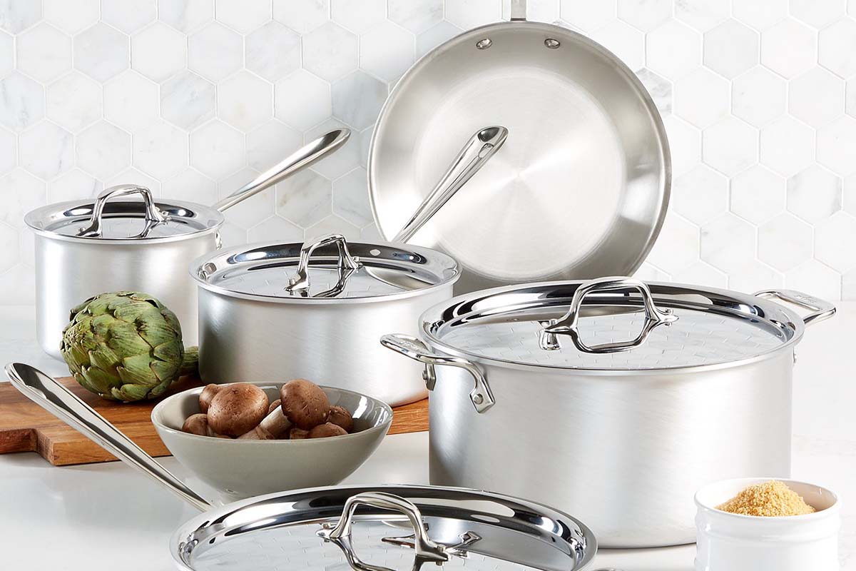 The All-Clad Master Chef 9-Pc. Cookware Set, now over half off at Macy's