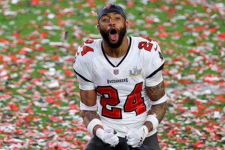 Carlton Davis of the Tampa Bay Buccaneers