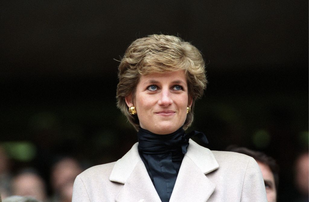 Lady Diana at the Rugby match France-Wales in Paris, France on January 21, 1995.