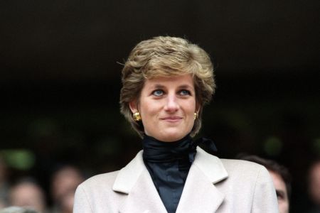 Lady Diana at the Rugby match France-Wales in Paris, France on January 21, 1995.