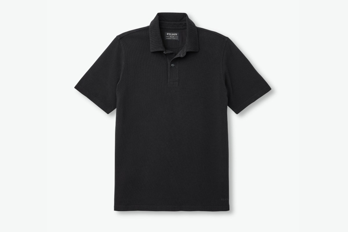Filson men's polo shirt in black