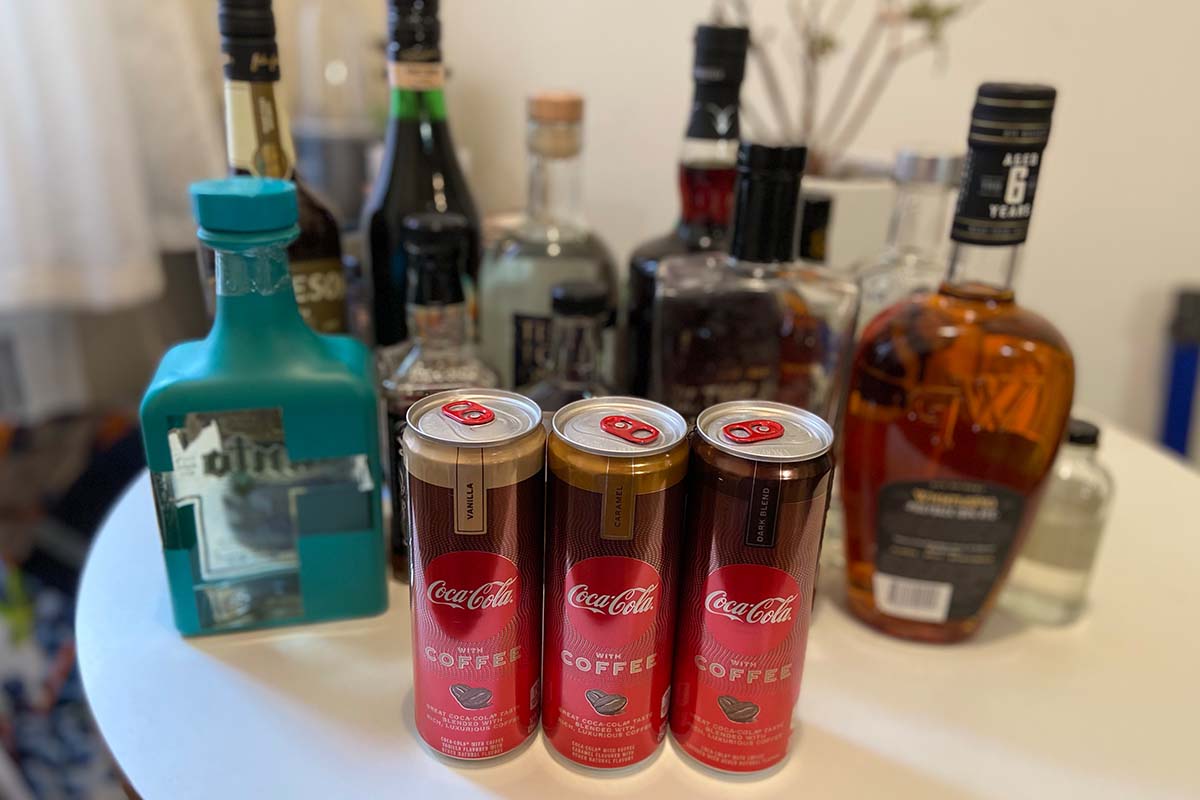 mixing the new Coca-Cola With Coffee and a variety of spirits