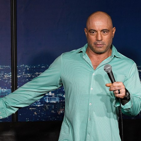 Joe Rogan performs at The Ice House Comedy Club in California in March 2019.