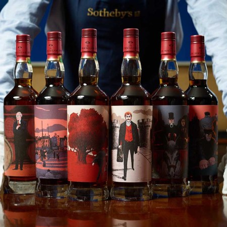 all the bottles in The Macallan Red Collection, sold for a million plus dollars at Sotheby's