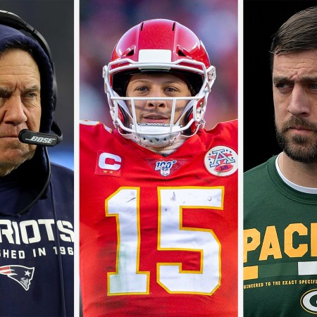 bill belichick, patrick mahomes and aaron rodgers