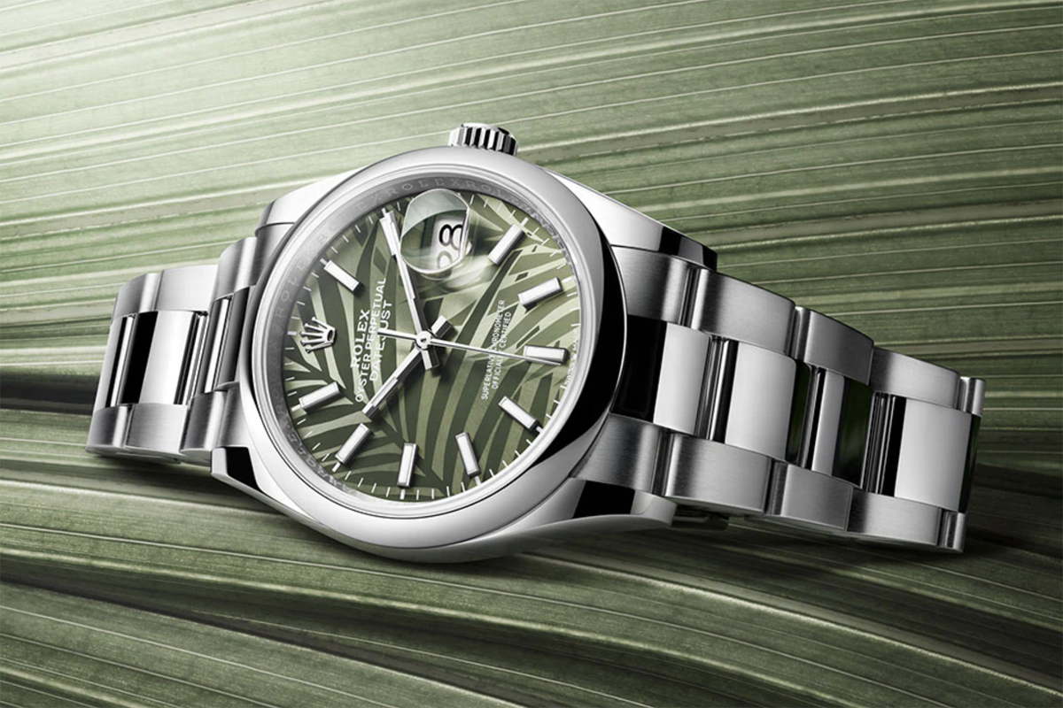 Rolex Datejust with Palm Frond Dial