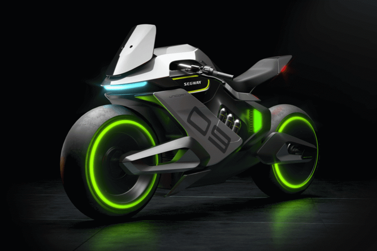 Segway Apex H2 hydrogen electric motorcycle concept