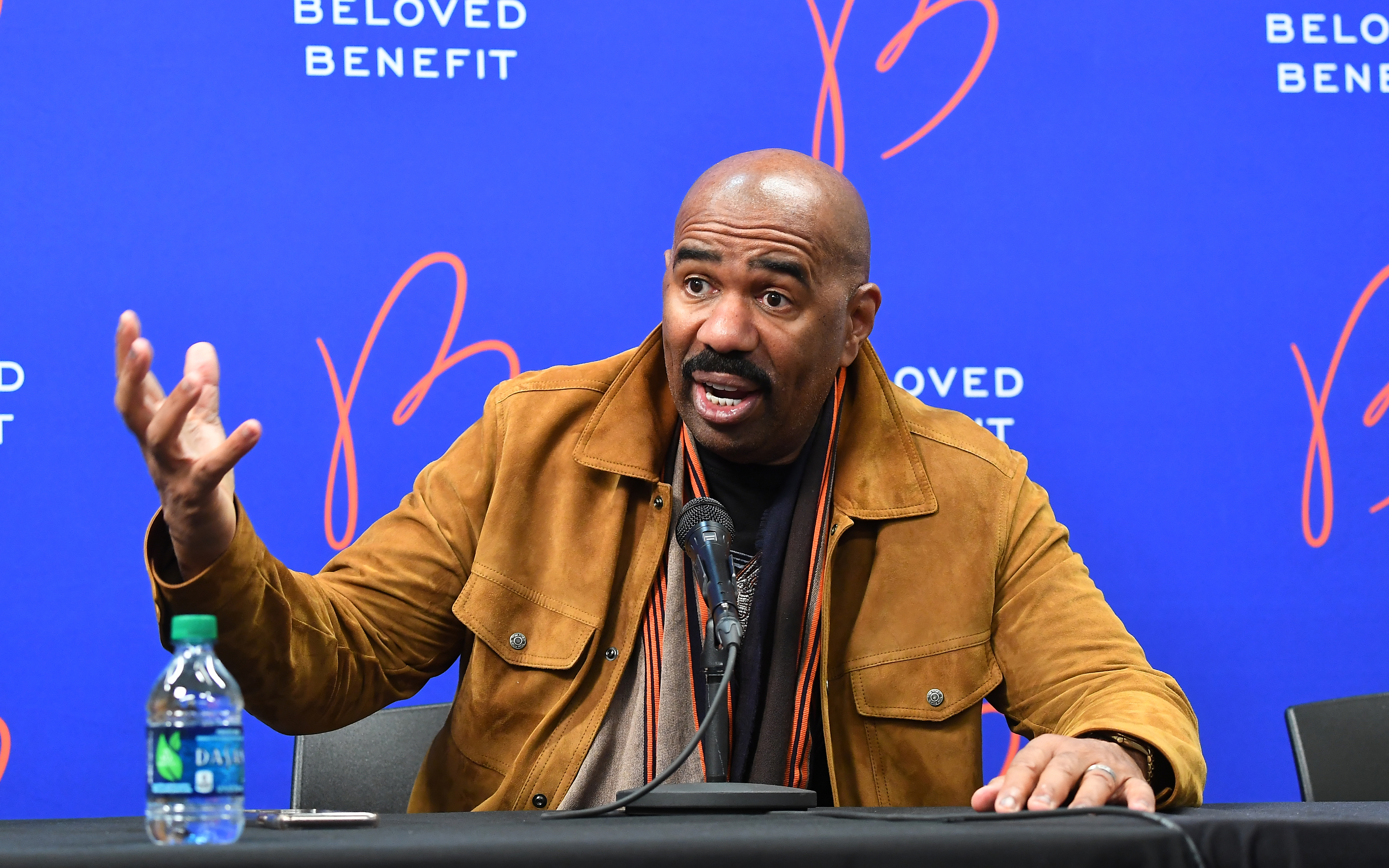 Steve Harvey attends 2019 Beloved Benefit at Mercedes-Benz Stadium on March 21, 2019 in Atlanta, Georgia.