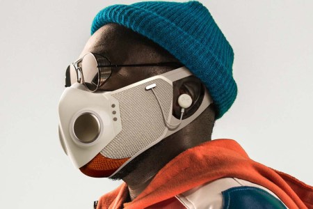 Will.i.am. in the Xupermask, a co-creation with Honeywell