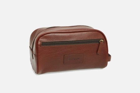 Deal: This Leather Travel Kit From Barbour Is 40% Off