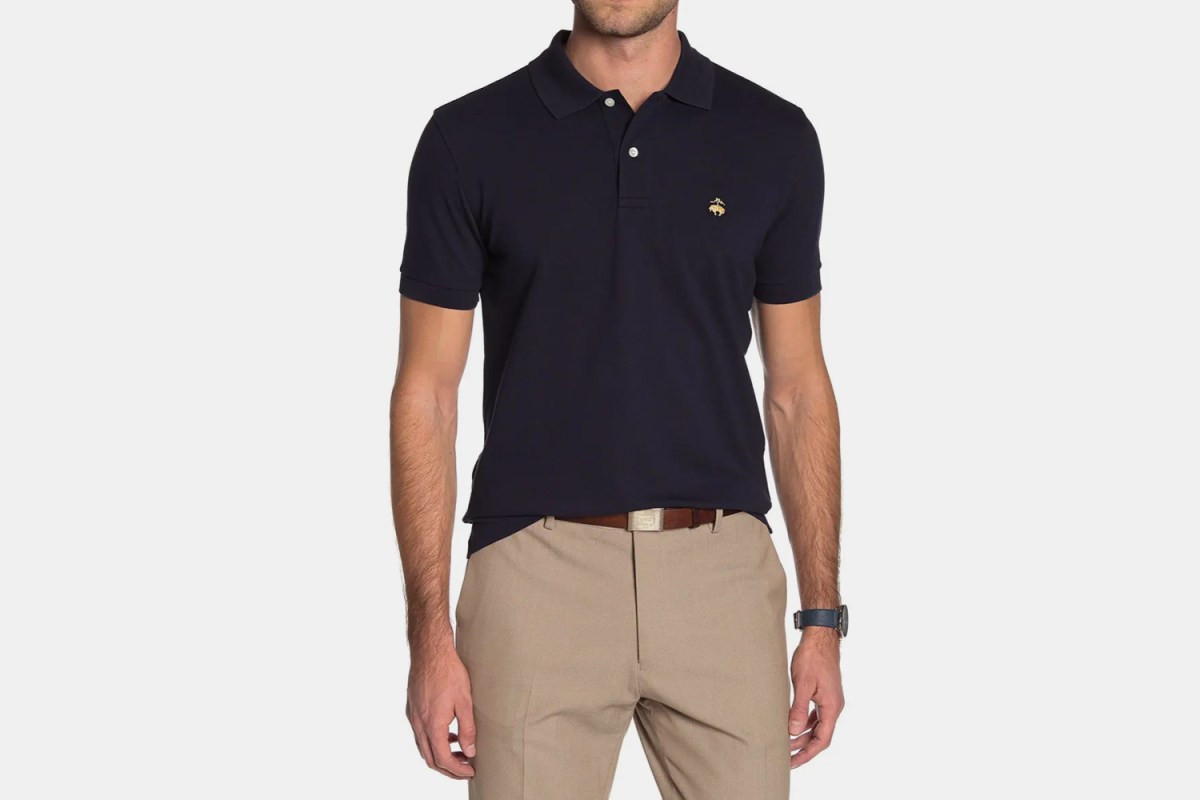 Brooks Brothers Solid Pique Slim Fit Polo