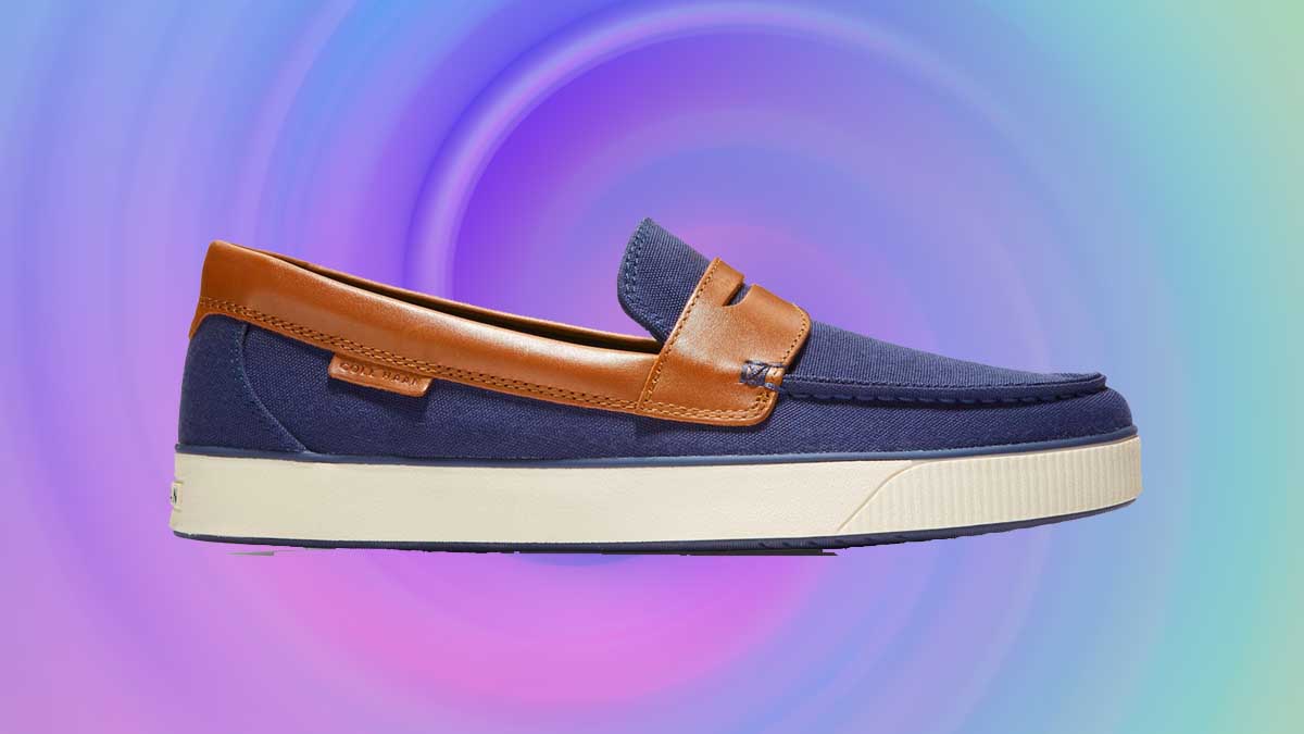 the Nantucket Penny Loafer, available in four colors, is down to $80 (originally $160) during Cole Haan's Memorial Day sale