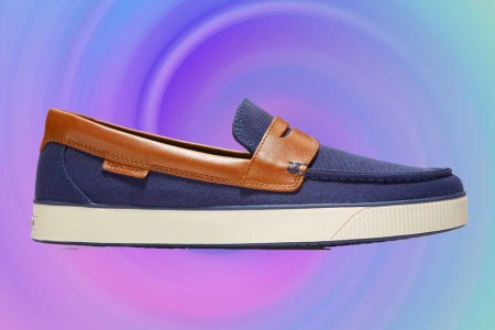 the Nantucket Penny Loafer, available in four colors, is down to $80 (originally $160) during Cole Haan's Memorial Day sale