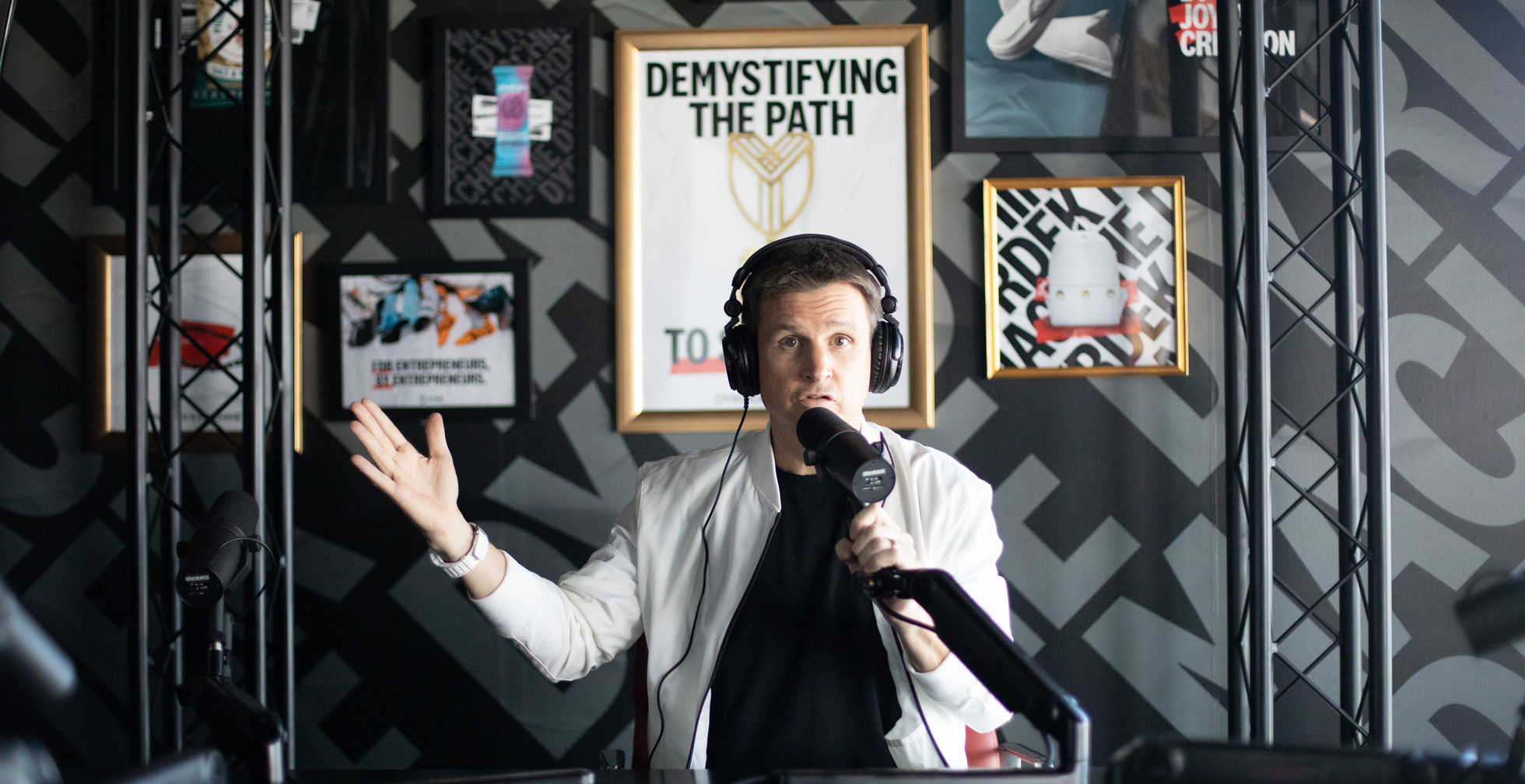 Rob Dyrdek hosts his new entrepreneurial podcast "Build With Rob"