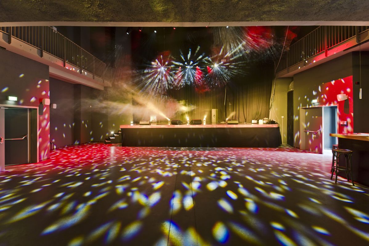 View of the interior of the new Berlin cultural club Hole 44 on April 21, 2021 in Berlin, Germany. After the end of the restrictive measures of the federal government, events such as concerts, parties and other cultural events are planned here.