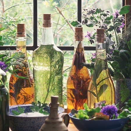 Bottles infused with various aromatics