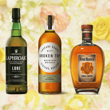 five bottles suggested for a Mother's Day Whiskey guide